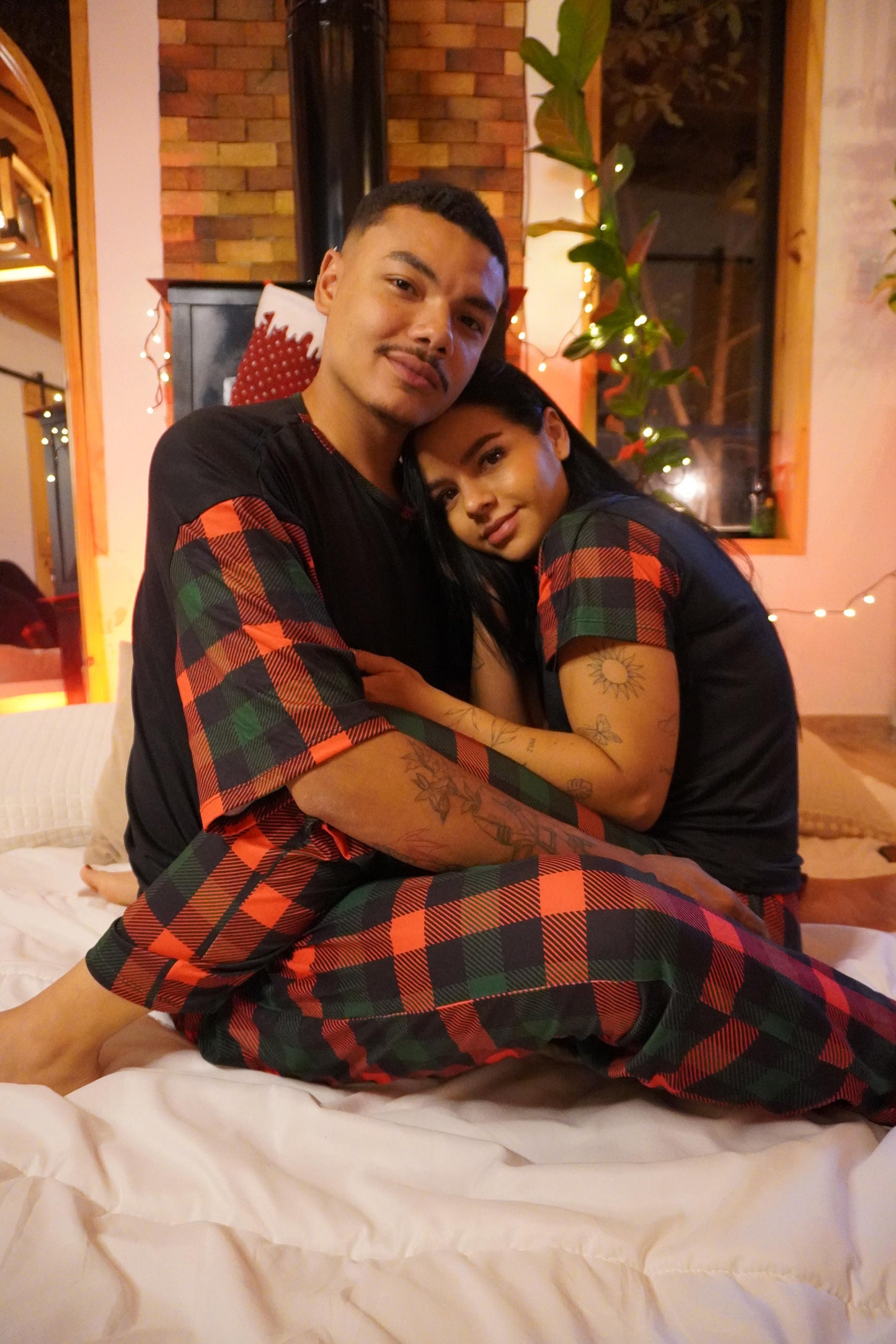 Pijama Navidad Pareja Ref. Cuadros