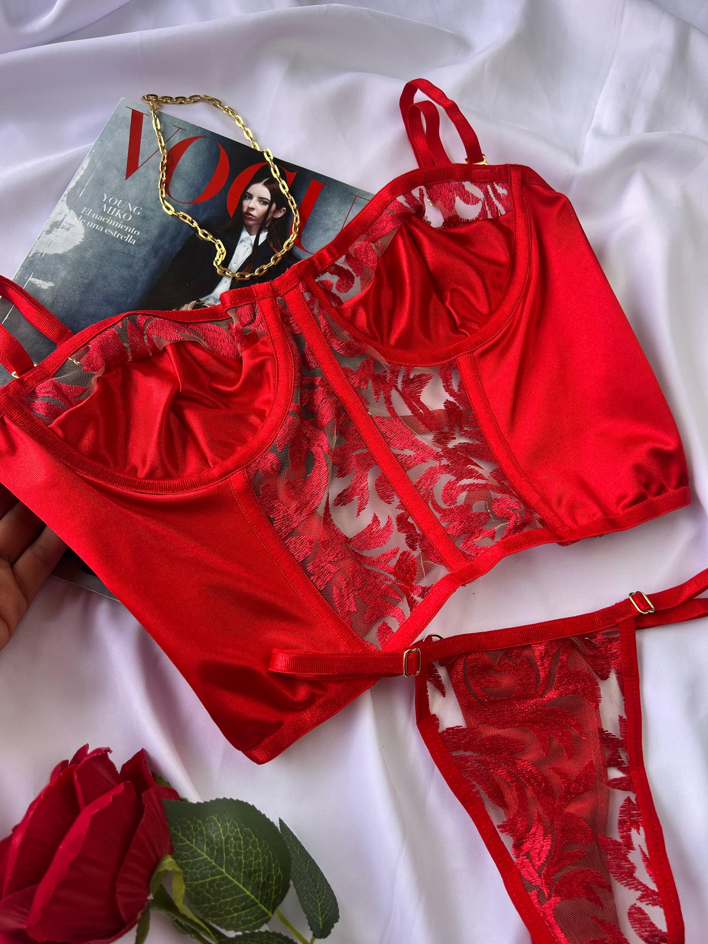 Set de Lencería Negro Ref. MARIE