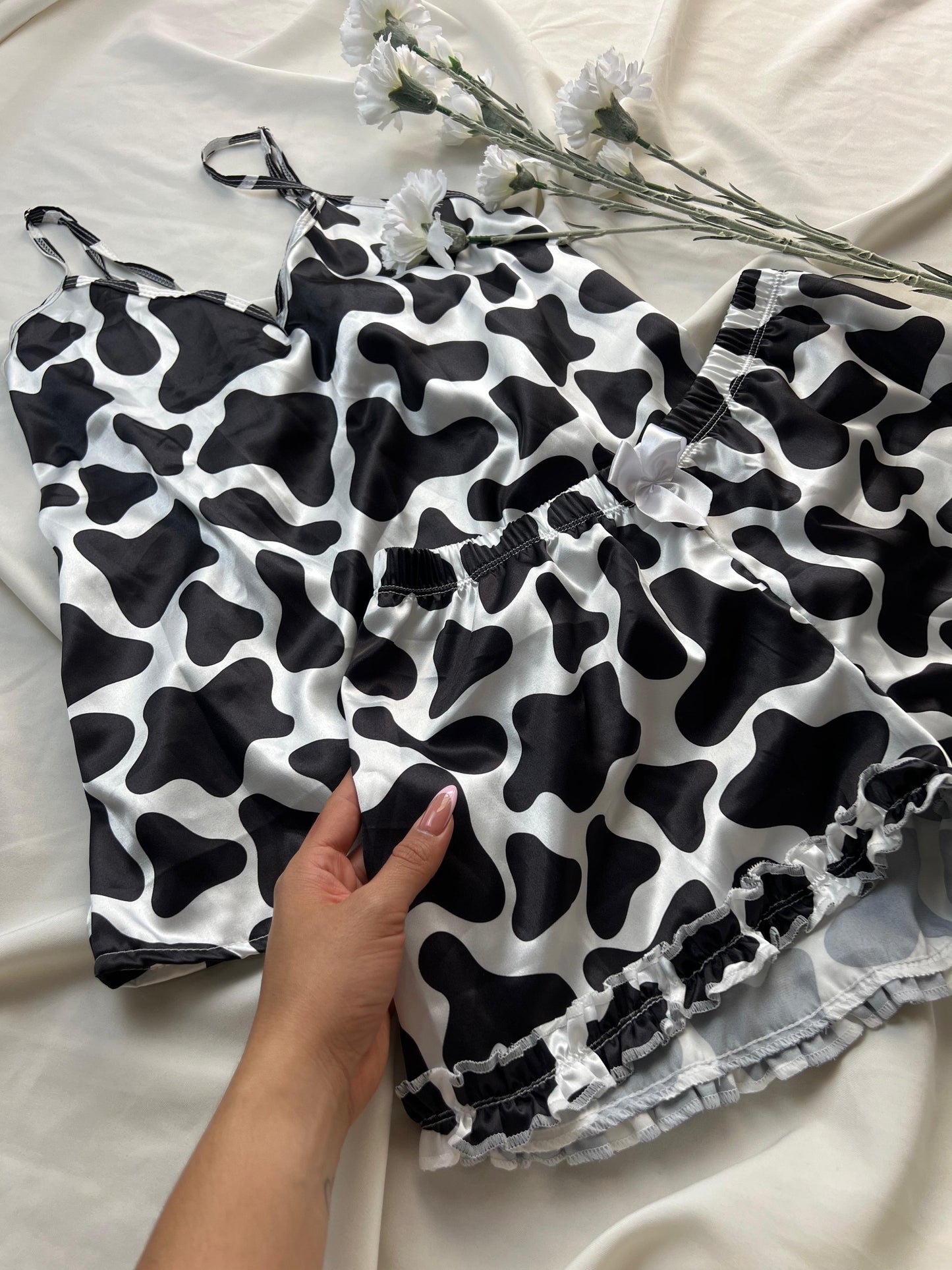 Pijama Short Satin Vaquitas