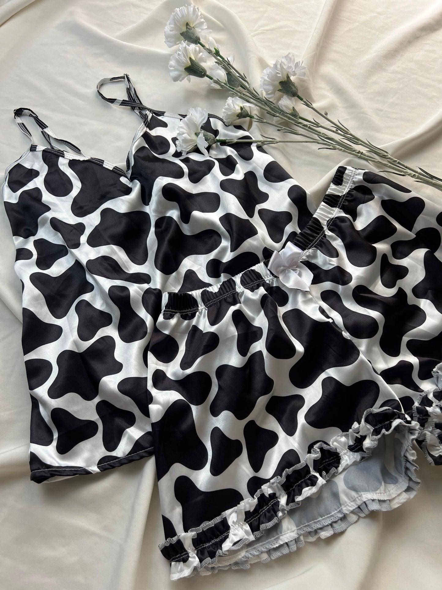 Pijama Short Satin Vaquitas