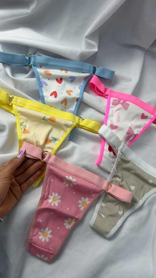 Pack Pantys Estampados x5UNDS